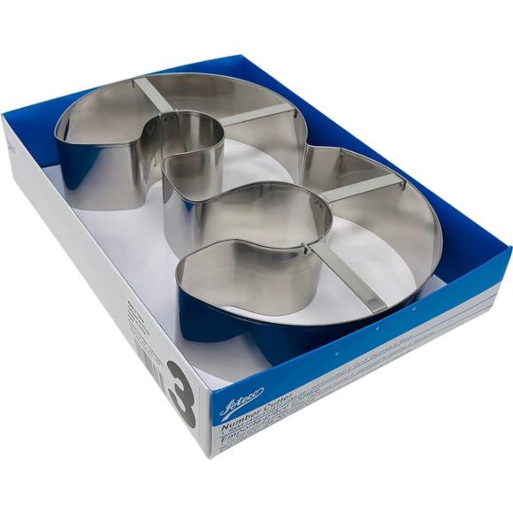 Ateco Extra Large Number 3 Cake Cutter Birthday Supplies for 3 Number